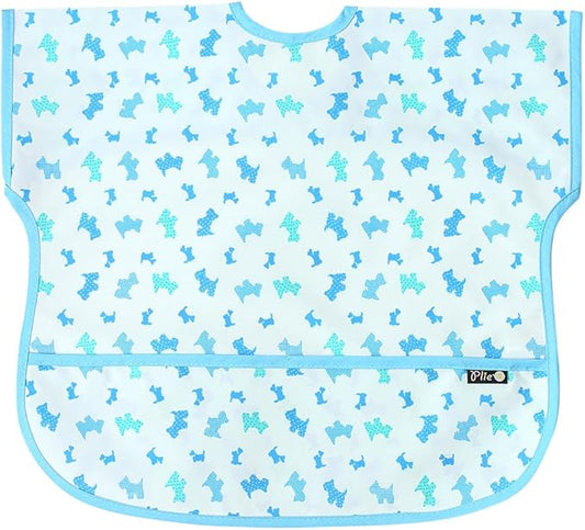 Long Sleeve Waterproof Bib for Toddlers – Soft Feeding Smock for Baby Mealtime, Self-Feeding,BPA-Free, Easy Clean