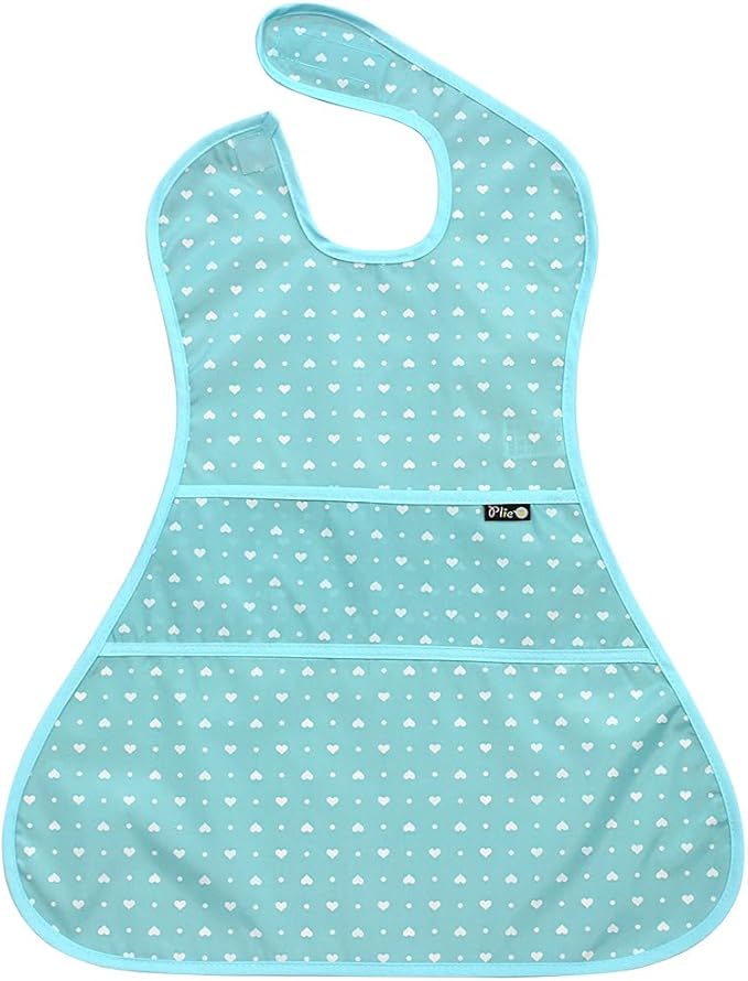 Full Coverage Waterproof Feeding Bib for Toddlers – Extra Long Apron Bib for Mealtime, Self-Feeding, High Chairn