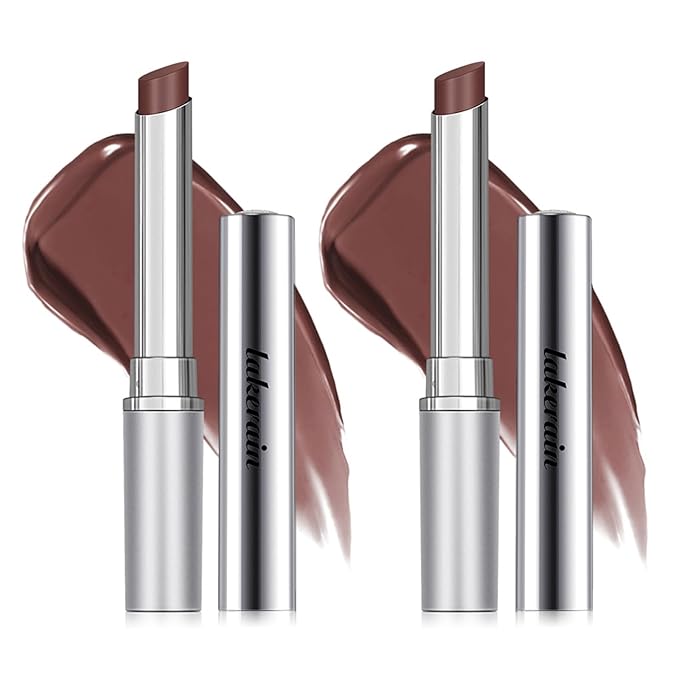 2PCS Honey Lipstick Tinted Lip Balm - Sheer Hydrating Lipstick for All Skin Tones - Moisturizing Lip Color, Nourishing Lip Balm with a Hint of Natural Black Cherry Tint (2Pcs Nude Honey)