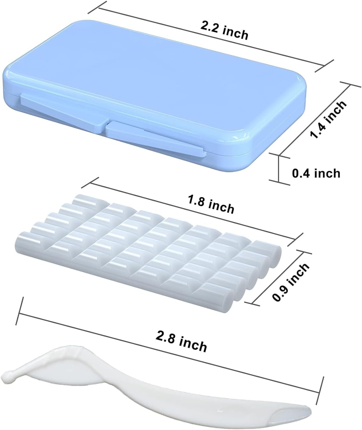 Dental Wax for Braces,Orthodontic Wax for Braces with 2 PCS Scraper Kit(4 PCS)