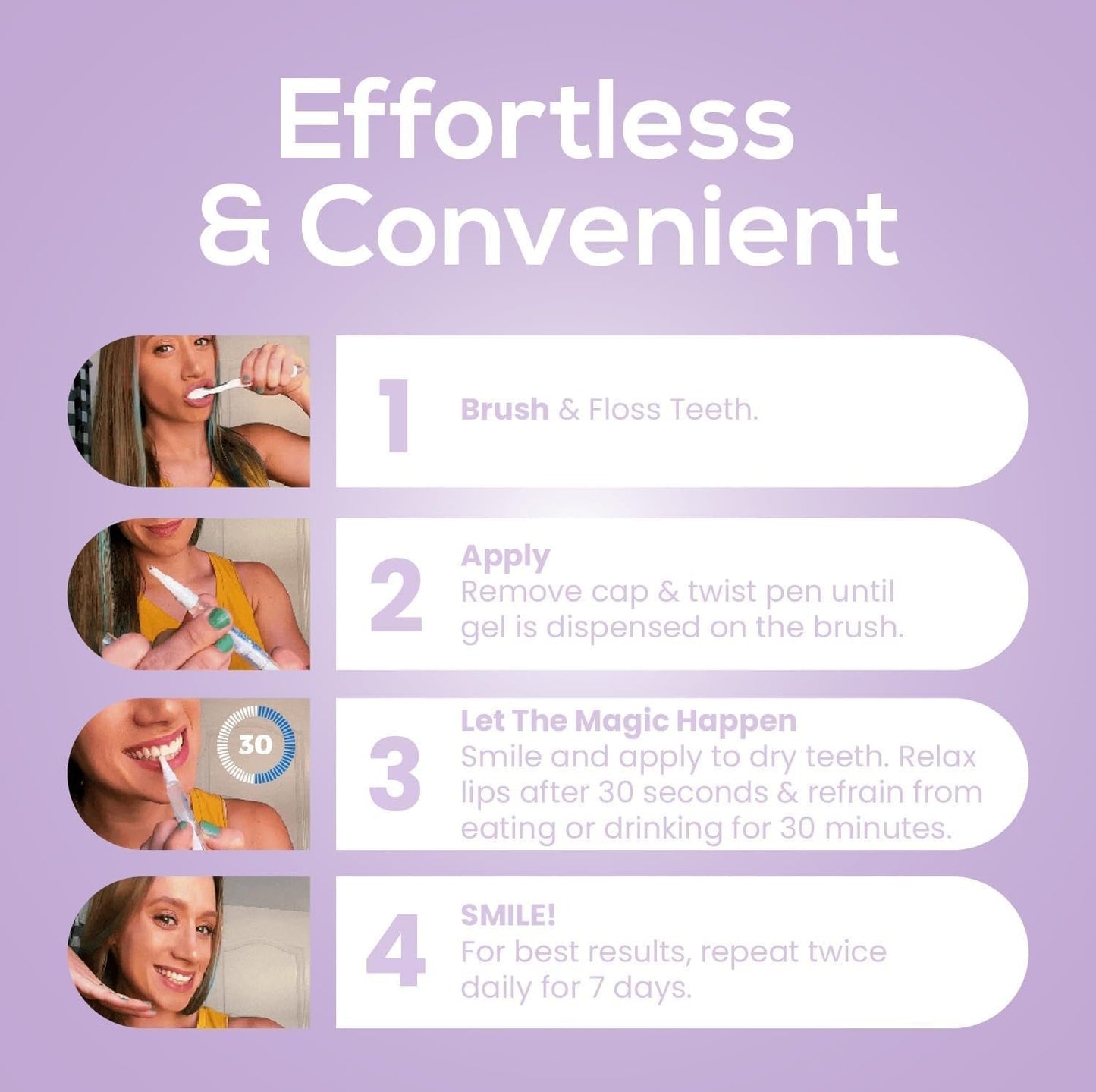 Venus Visage Award Winning Teeth Whitening Pen, 20+ Uses - Teeth whitening Kit Professionally formulated - Best Teeth whitening Gel Pen Teeth Whitener - Low Sensitivity (Mint) (0.07 Fl Oz (Pack of 2))