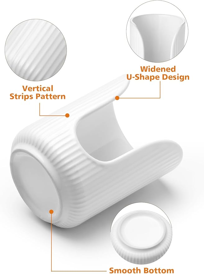 Bathroom Cup Dispenser, 3oz-4oz Ceramic Paper Cup Holder, Small Countertop Mouthwash Dixie Cups Accessories, for Vanity Countertops, Bathroom, Kitchen, and Dining Room