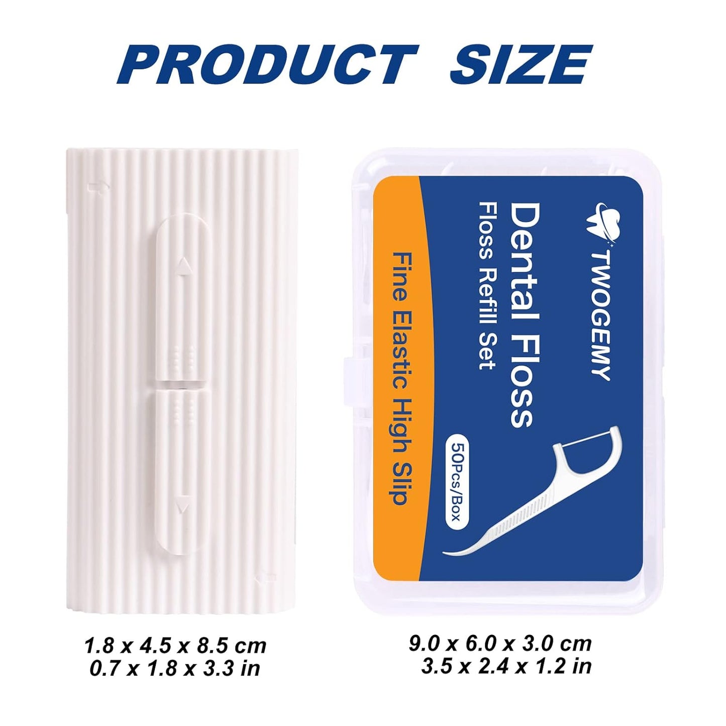 Portable Dental Floss, Portable Travel Floss (White2)