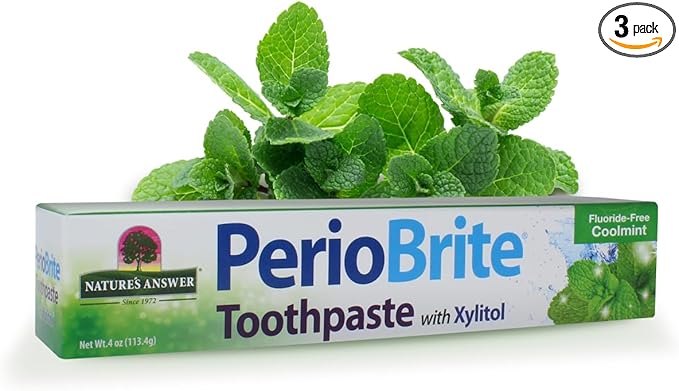 Nature's Answer Periobrite Natural Toothpaste, Cool Mint, 4 Ounce, 3 Count