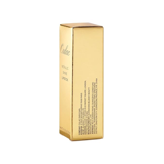 Oulac Matte Cinnamon Lipstick with Glow Metallic Finish - Vegan Lipstick for Women, Creamy Texture, Hydrating Clean Beauty Formula, High-End Magnetic Hook Design, GM03 Deep down