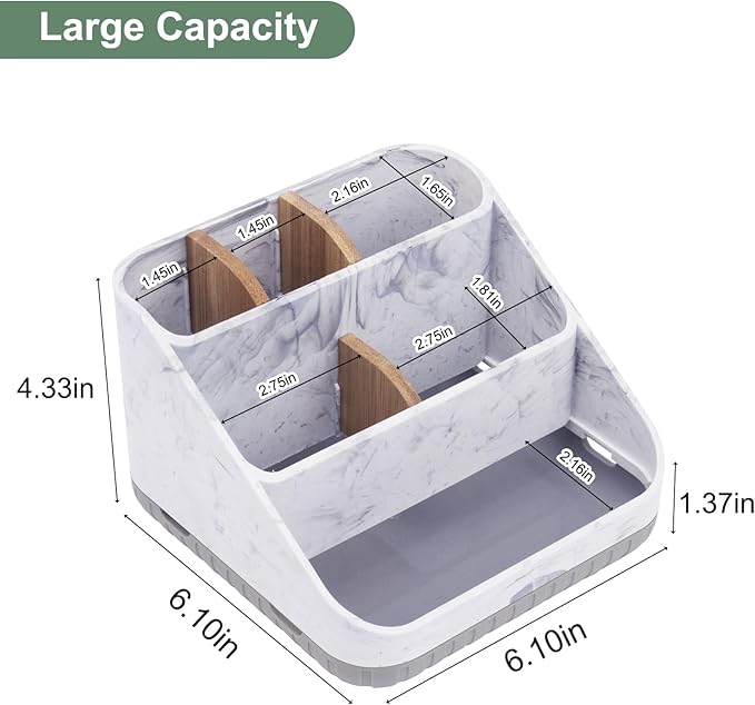 Chintu Toothbrush Holders for Bathrooms, Kids Electric Tooth Brush Holder and Toothpaste Holder for Bathroom Accessories Organizer with Tray, Multi-Slots (Large)
