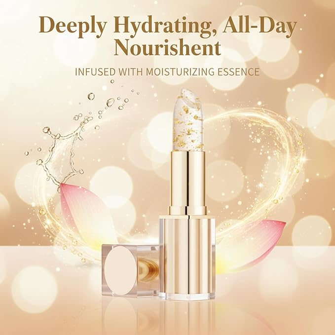 Lip, Repairing Lip Balm, Auto-Tints on Contact! Lip Balm Color Changing, Long-Lasting Hydration, Nourishing Formula, Suitable for All Skin Types, Natural Ingredients