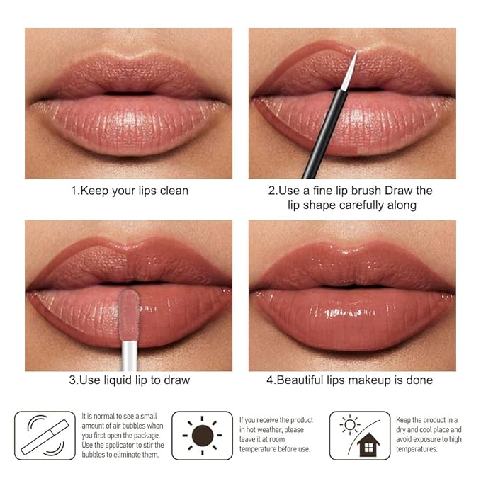 Kaely Longwear No-Budge Lipstick for Women, Highly Pigmented Liquid Lip Color Makeup, Non-Transfer Lip Gloss Stain Waterproof Smudge Proof 24 Hour, Instant Shine, Vegan & Cruelty-Free, 09 PUNCHY