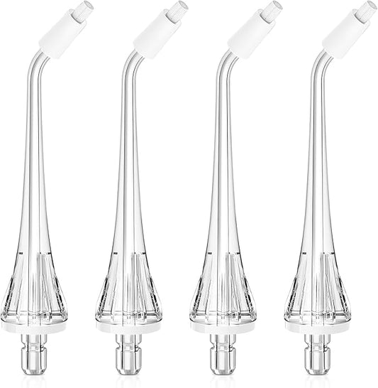 COSLUS Original Water Flosser Replacement Tips: Replacement Heads Compatible with COSLUS, Aquasonic, Nicwell, Oralfree, WELLFINE, Tovendor Water Dental Pick,Flosser Accessory, 4 Orthodontic Tips