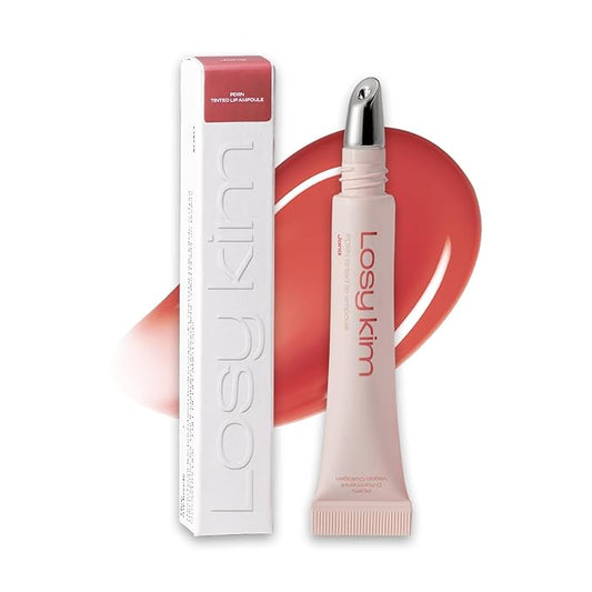 PDRN Tinted Lip Serum – High Gloss Ultra Hydrating Natural Glow, Non-Sticky Volumizing Color Glaze with Long-Lasting Shine, Nourishing Moisturizing Repair for Chapped Lips (0.34 oz)