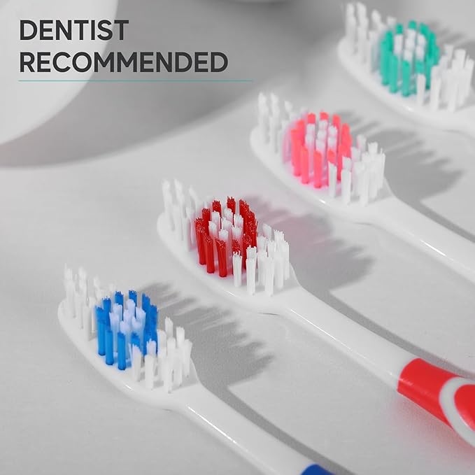 Bulk Toothbrushes Pack - 100 Individually Wrapped Toothbrushes Bulk for Travel, Hotels, Relief Missions, and Donations - Bulk Disposable Toothbrush Pack Adults and Kids