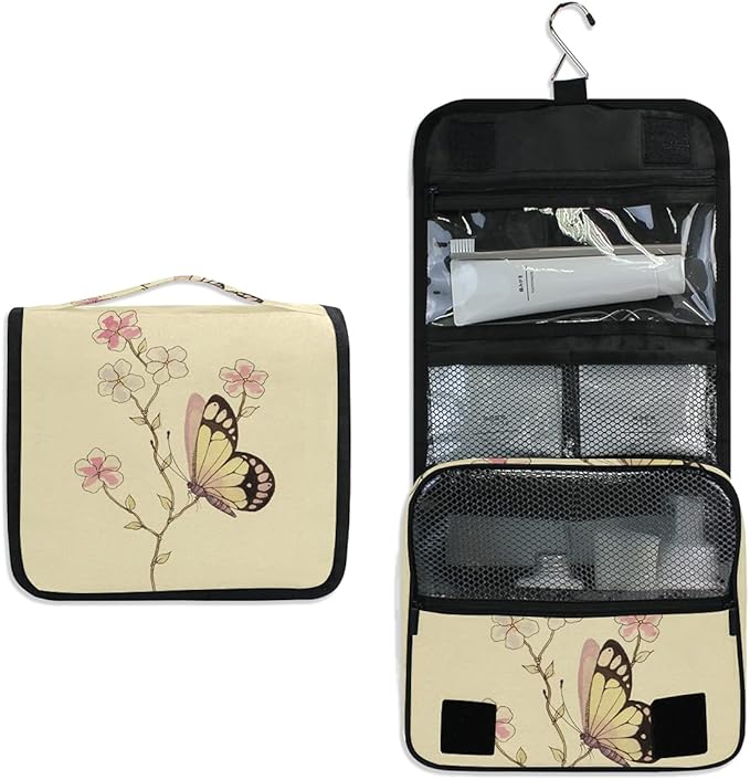 senya Hanging Travel Toiletry Bag Kit Makeup Case Cosmetics Organizer for Men Women