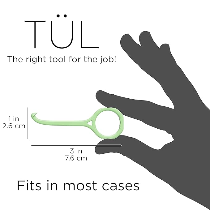 TÜL | Only Invisalign Remover Tool Made in the USA | Lifetime Replacements | Ortho Recommended Aligner Remover Tool & Retainer Remover Tool | Green 4 Pack | Top Invisalign Accessories