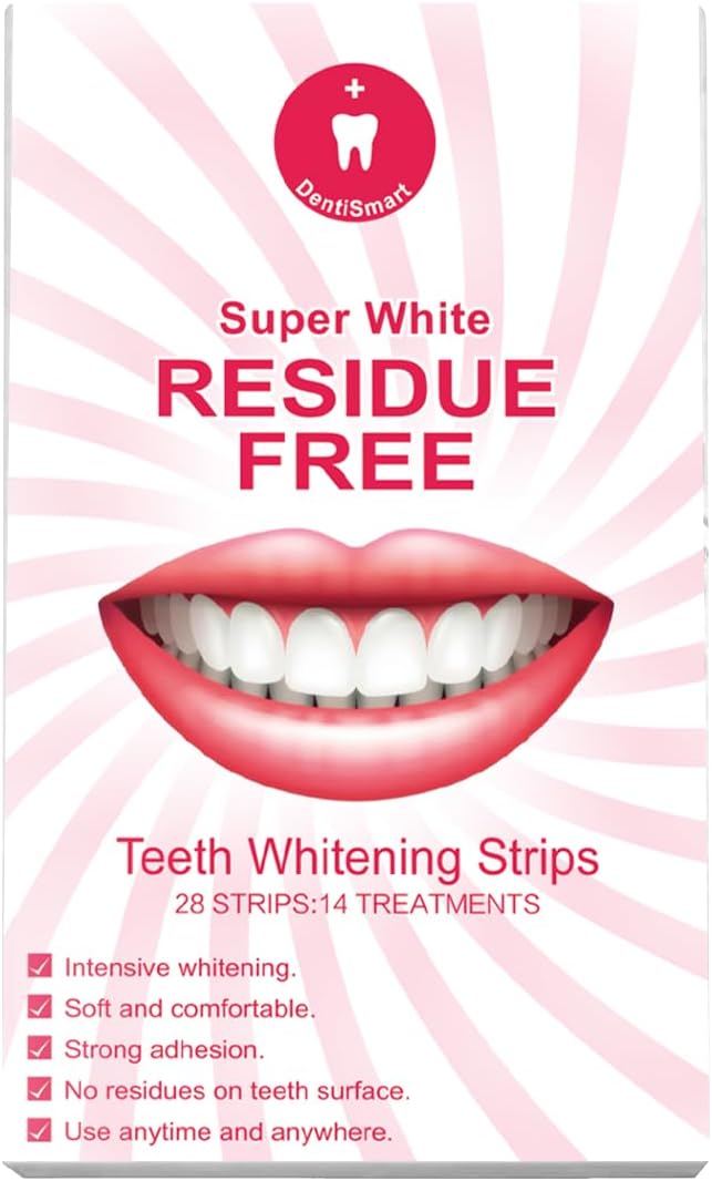 Teeth Whitening Strips - Enamel-Safe Formula & Clinically Tested, 28 Strips for Brighter Smile, Stain Focus Technology with Sensitive Teeth Care