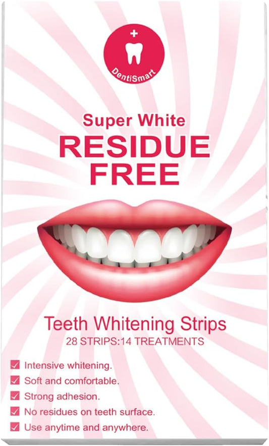 Teeth Whitening Strips - Enamel-Safe Formula & Clinically Tested, 28 Strips for Brighter Smile, Stain Focus Technology with Sensitive Teeth Care
