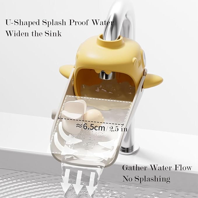 Faucet Extender - Faucet Extender for Toddlers Childrens Faucet Extender Sink Extender Faucet Extender for Kids(Off White,2 PCS)