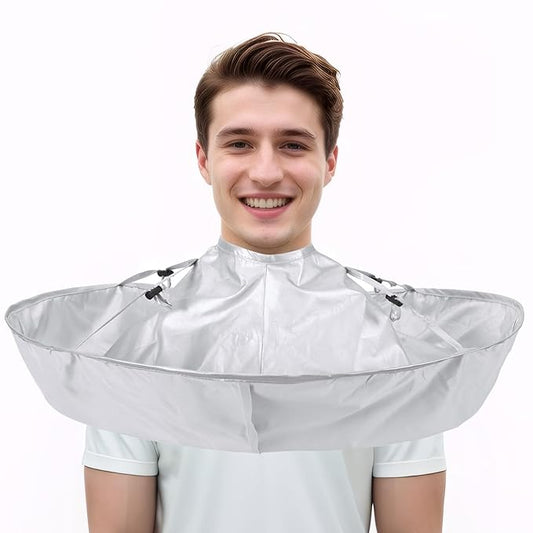 FEBSNOW Hair Cutting Cloak Cape, Professional Adjustable Haircut Cape Foldable Umbrella for Adults Kids Home Salon Barber Hairdressing Supplies
