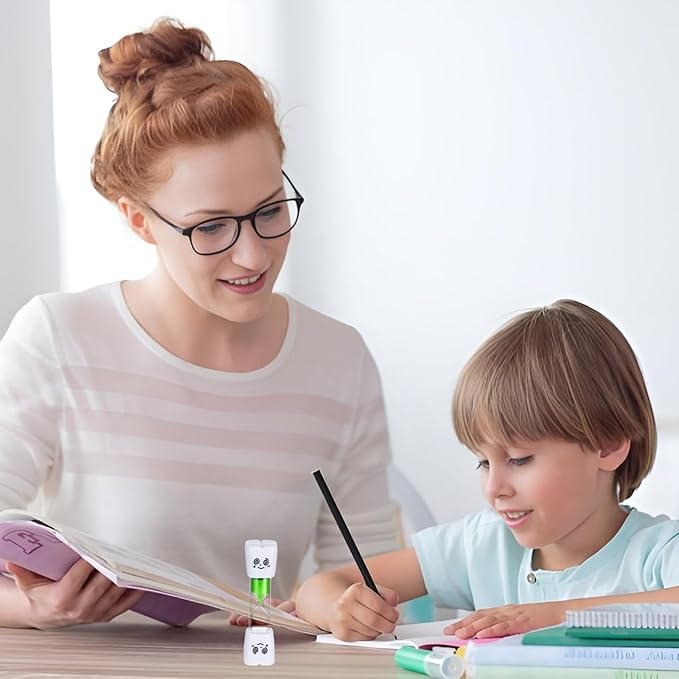 28PCS Brushing Teeth Timer Set, 7 Colors Colorful Hourglass Sand Clock,2mins Cute Smile Face Kids Sand Timer for Classroom Games Home Office,Smiling Toothbrush Timer for Kitchen Cooking, Decoration