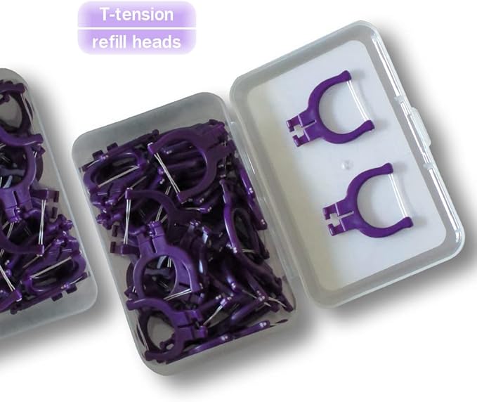 T.Smile Evolutionary Clean Dental Flossers, Kit of Refills Plus Long Handle (200 T-Tension Refills)