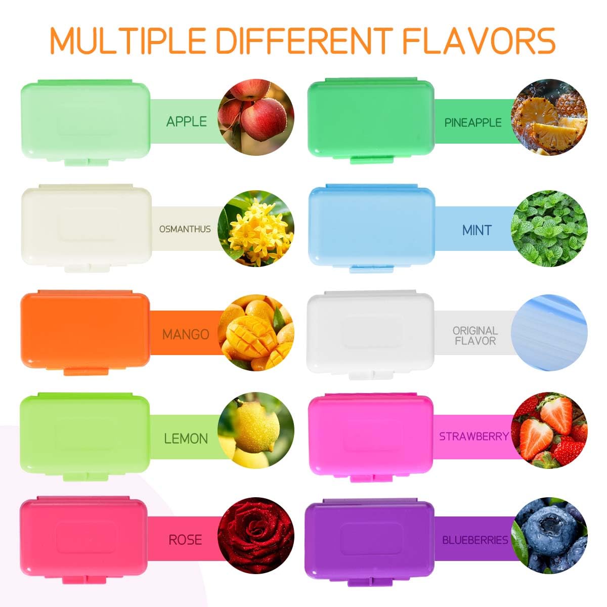 OBTANIM 30 Pack Colorful Braces Wax Dental Care Orthodontic Wax for Braces Wearer (10 Color)