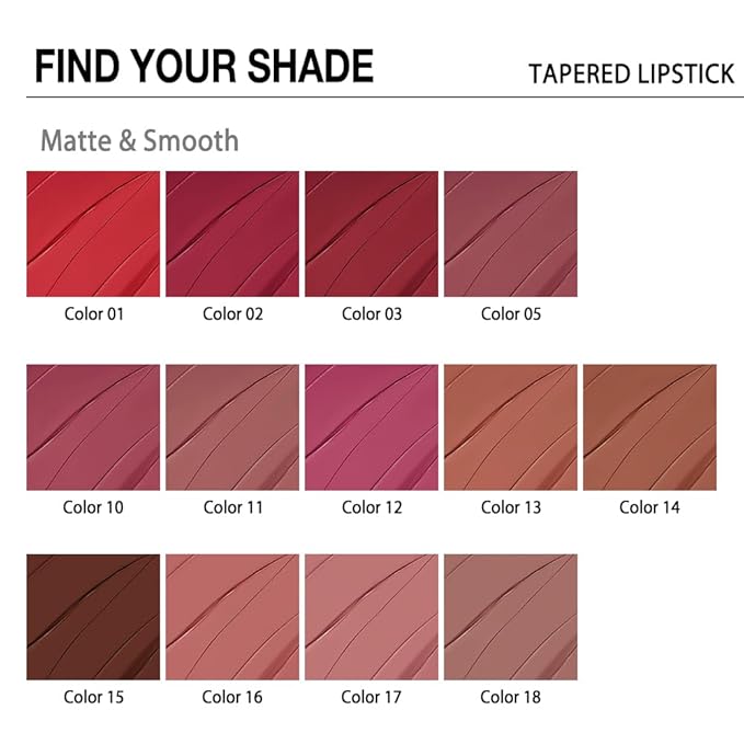 evpct Nude Brown Gradient Matte Lipstick Lip Liner Crayon Combo Pencil Set for Older Women Long Lasting Waterproof, Matte Brown Nude Cream Lip Liner and Lipstick Combo Makeup, Flawless Ombre Effect