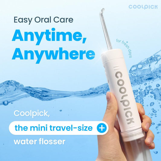Mini Water Flosser Travel Size – Portable Cordless Oral Irrigator, 3 Modes, IPX7 Waterproof, Teeth Cleaner for Braces and Gum Care, Compact Dental Device for Home & Travel, USB Rechargeable