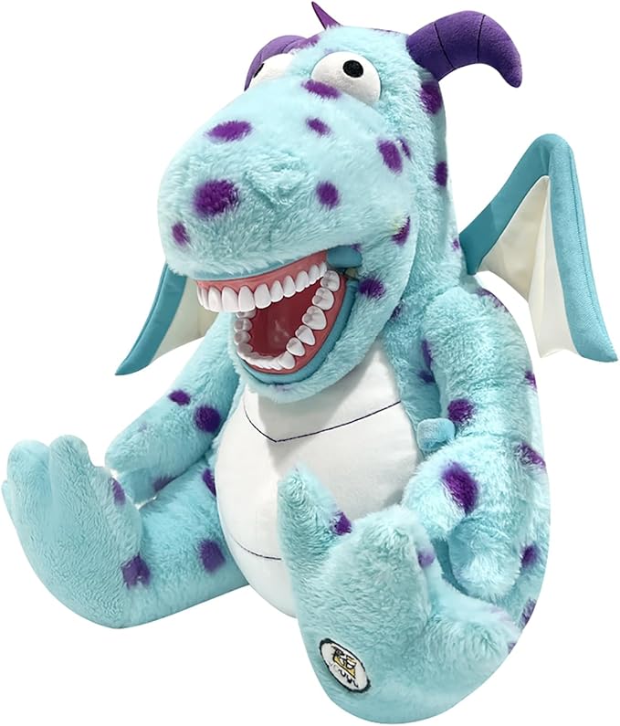 Tooth Fairy Plush Doll, Dental Plush Oral Health Presentation Puppet Dinosaur Tooth Fairy Dental Educational Plush Large Size Doll with Teeth for Kids Chidren Boys Girls