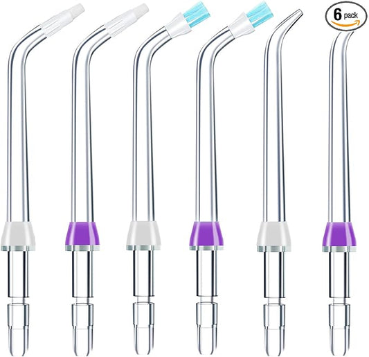 Replacement Tips for Waterpik Water Flosser Classic Jet Tips Waterpik' Replacement Parts (6 Tips Combo)