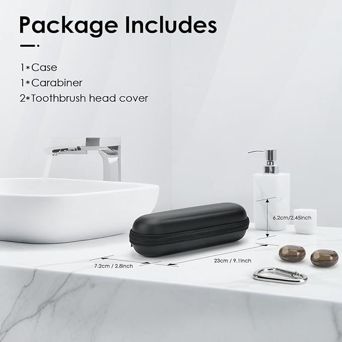 Yinke 2.0 Electric Toothbrush Case For Oral B/Oral-B Pro/Philips Sonicare/ Aquasonic Toothbrush, Travel Electric Toothbrush Case