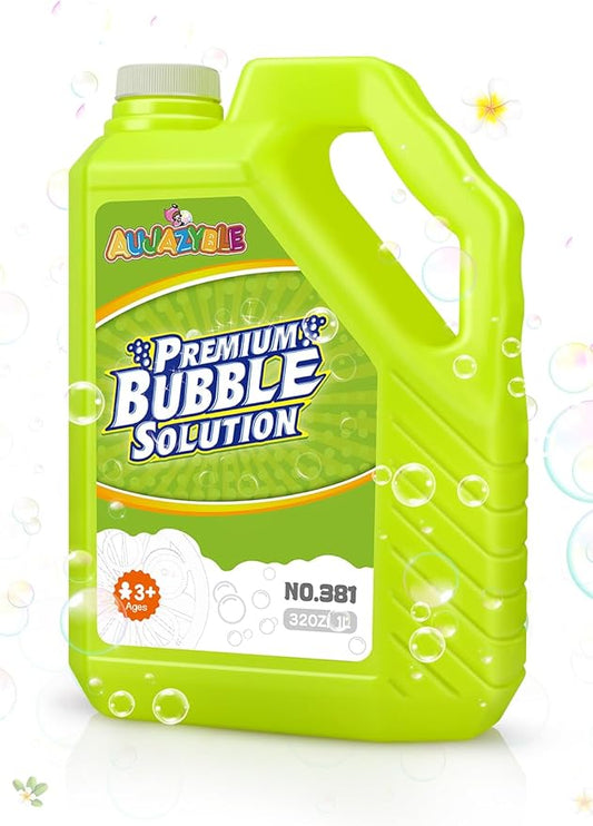 Bubble Solution Refills 32OZ | Giant Bubbles Refill Solution | Bubbles Bulk for Bubble Machine, Bubble Gun, Bubble Wands, Bubble Mower | Bubbles for Kids in Summer Celebrations Party Favor