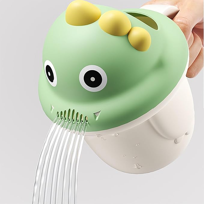 Rinse Shampoo Rinser Baby Rinse Cup Baby Bath Rinser Wash Hair Cup by Protecting Infant Eyes (Green)