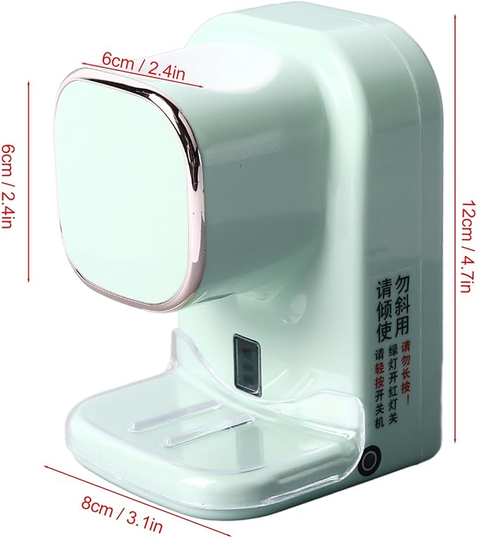 Electric Toothpaste Dispenser, Responsive Electric Toothpaste Squeezer Wall Mount with Sensor for Kids for Bathroom (Green)