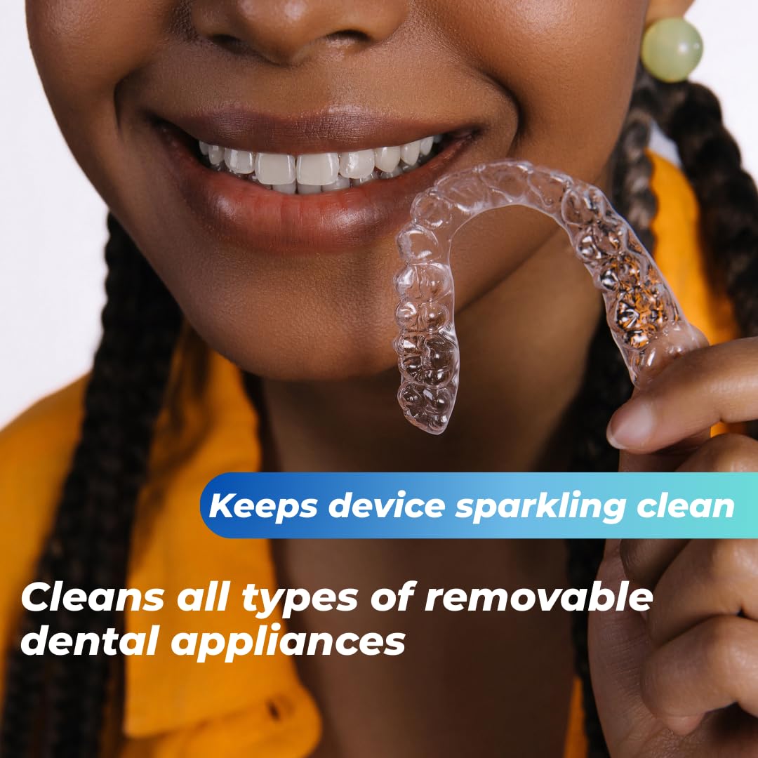 ALIGNER Cleaner Rinse | Concentrated | Clean aligners, retainers, dentures, Mouth Guards, Dental Appliance | 4 Month Supply, Alcohol Free, Minty & Fresh. Made in USA - Pack of 2 (33 fl.oz)