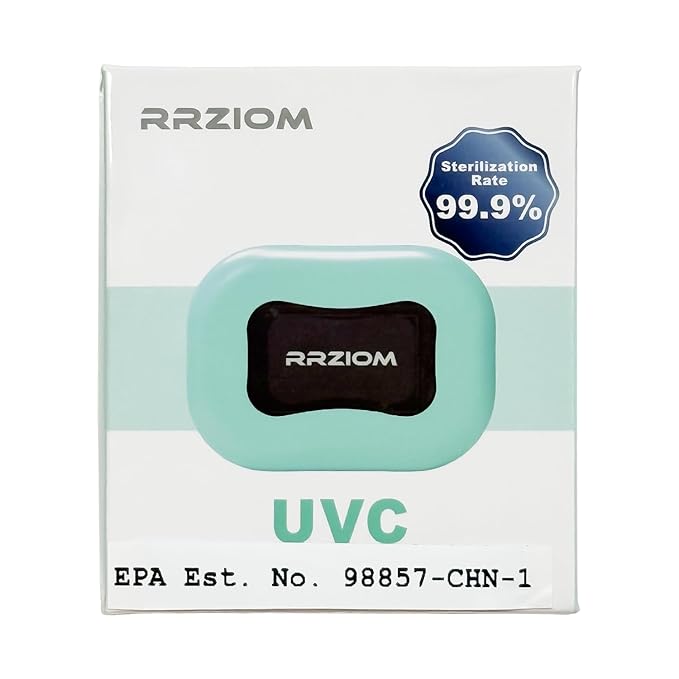 Toothbrush Sanitizer Case, RRZIOM Portable Toothbrush Covers Rechargeable, Rechargeable Toothbrush Cleaner Holder Case for Travel Home, Detachable Toothbrush Cover Cap for All Toothbrushes (Blue)