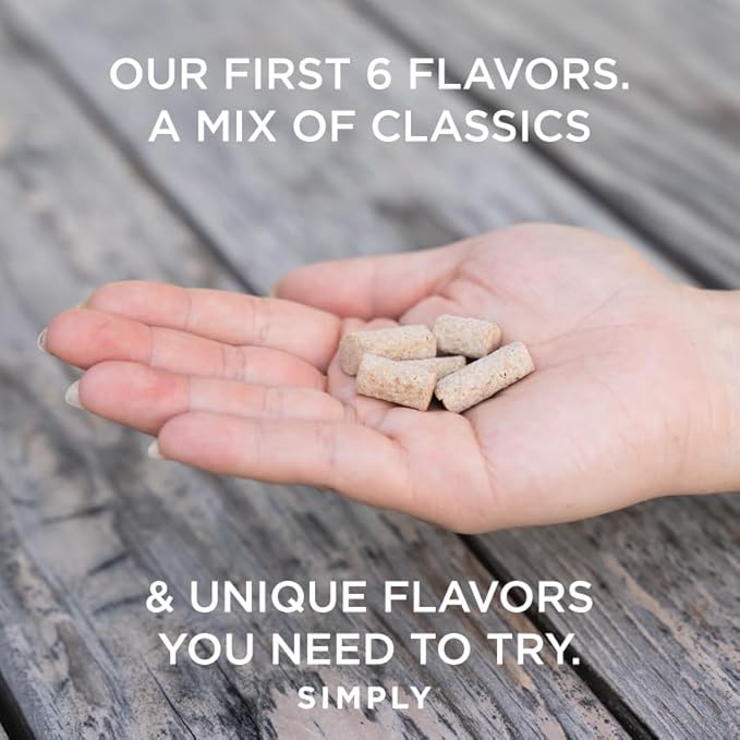 SIMPLY Gum Variety Pack (Assorted Flavors), Plastic-Free Natural Chewing Gum, 6 pack (90 pieces) | Vegan, Kosher, Non GMO, Aspartame Free and Sorbitol Free