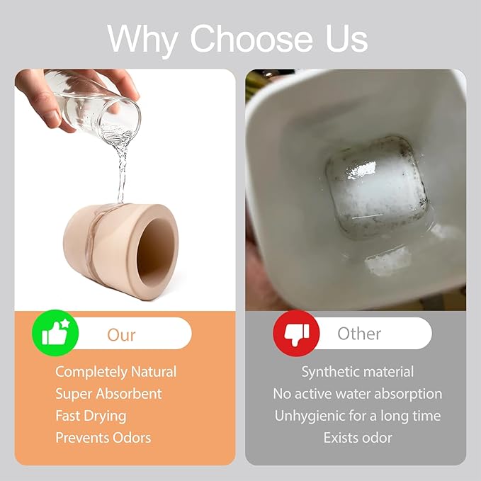 Mini Toothbrush Holders for Bathrooms - Diatomite Quick-Dry Organizer, Compact Portable Toothbrush Holder for Countertop, Shower & Travel Storage