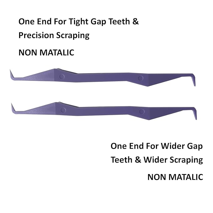 Keyfit Tools PerfectPick For Braces Flosser Pick Gum Line Scrapper Gets Between Teeth Along The Gum Line & Behind Braces Removes Plaque Non Metallic ABS Dental Tool