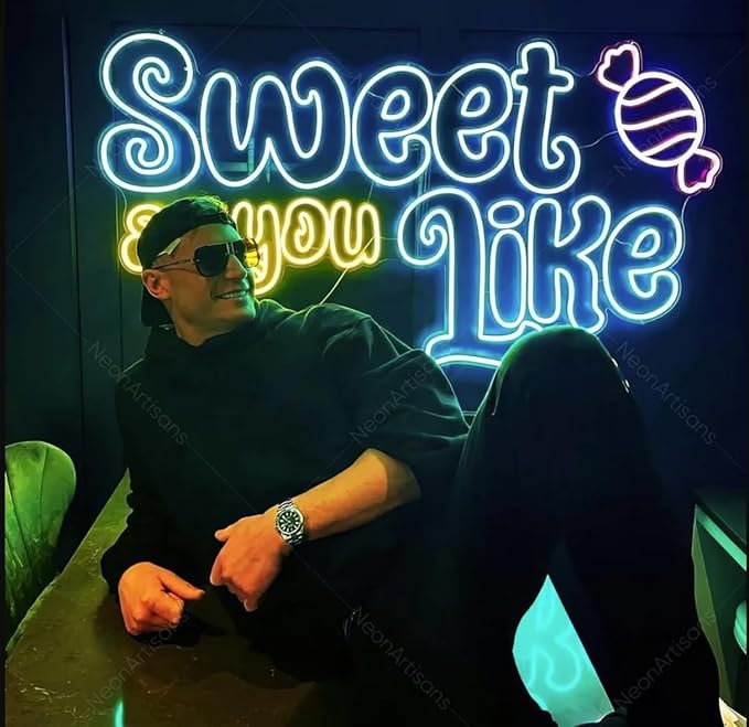 Custom Neon Signs Personalised Large Led Neon Lights Sign Customizable for Wall Decor Wedding Birthday Party Bedroom Bar Shop Name Logo Lights (Optional 16" to 55")