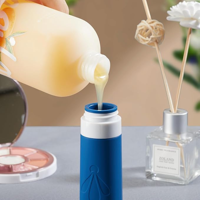 INSFIT Travel Bottles for Toiletries, TSA Approved 3oz Travel Size Containers, BPA Free Leak Proof Squeezable Silicone Tubes for Shampoo Conditioner Lotion Soap with Labels