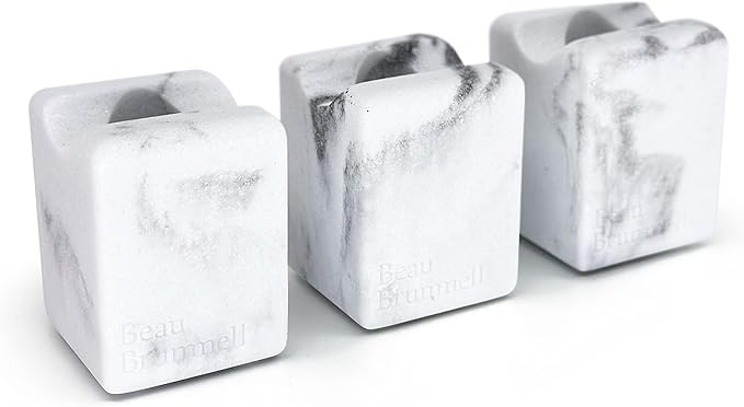 Multi-Purpose Bathroom & Desk Stand Holder | for Toothbrush, Shaving Razor, Makeup Brush, Pen, Pencil | Great for Travel & Home Use | 2" H x 1.5" W x 1.5" D | 1-Pack