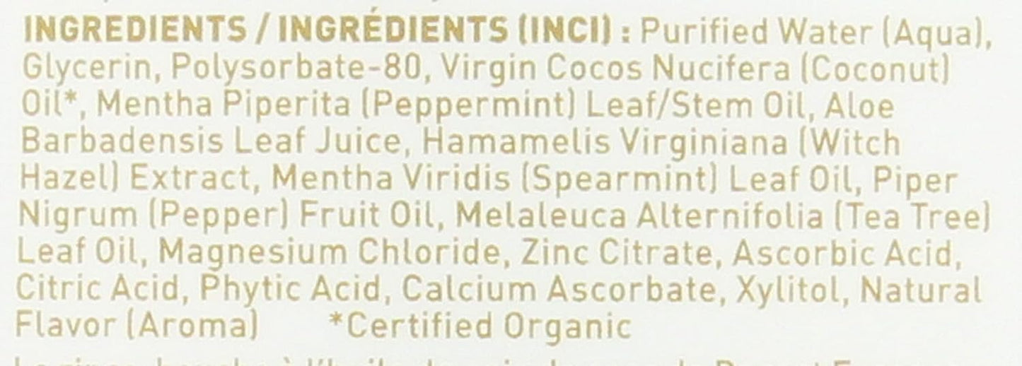 Desert Essence Coconut Oil Mouthwash- Alcohol & Sugar-Free - Coconut Oil & Tea Tree Oil Mouthwash for Adults & Kids 6+ - Promotes Gum Health, Fresh Breath, Soothing