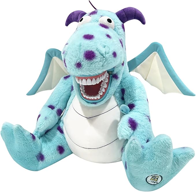 Tooth Fairy Plush Doll, Dental Plush Oral Health Presentation Puppet Dinosaur Tooth Fairy Dental Educational Plush Large Size Doll with Teeth for Kids Chidren Boys Girls