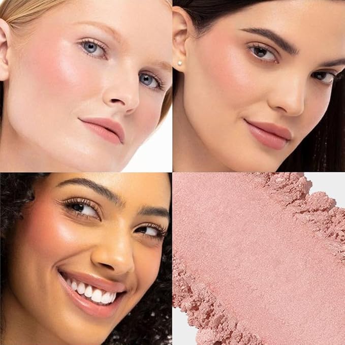 Single Nude Beige Matte Powder Blush Palette Face Makeup, Blush for Looks Younger Cheeks, Monochrome Cream Blushes Lightweight Long Lasting, Blush for Women All Skin Tones Paleta de, 02