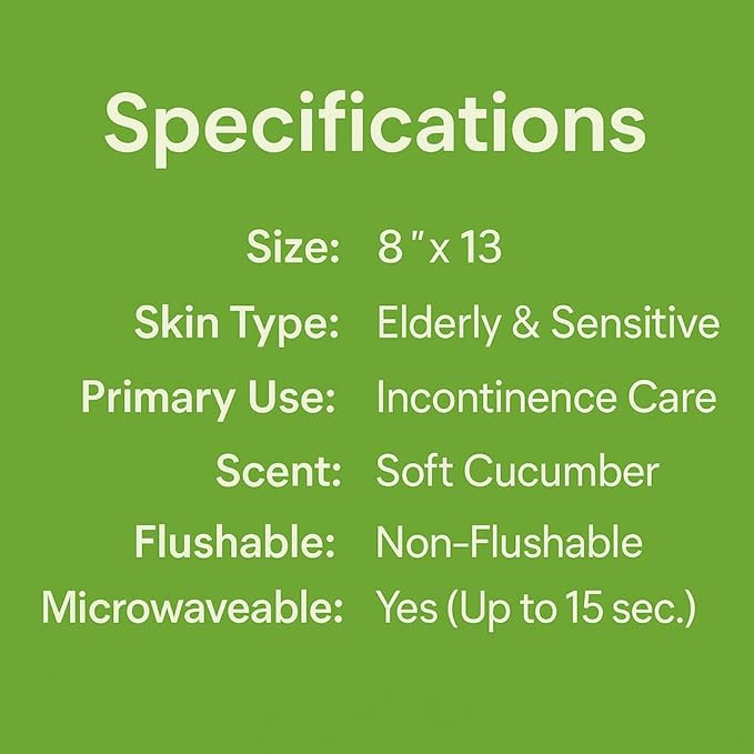 Adult Wipes Extra Large Scented - Skin-Friendly Incontinence Wet Wipes for Adults & Elderly No-Rinse Disposable Washcloths - 8x13" 12 Packs of 60 (720 Wipes)