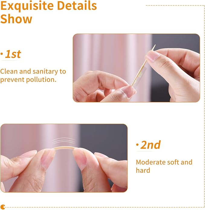 Individually Wrapped Toothpicks - AMRANKUO 5000 Count Bulk Bamboo Wooden Toothpicks | Splinter-Free, Sanitary & Portable for Travel, Restaurants, Parties | Wood Toothpicks