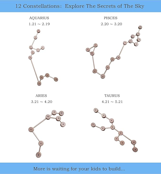 Wooden Building Blocks for Kids, STEM Preschool Learning Toys for Children, Educational Creative Construction Gift for Boys and Girls, 60 Pcs.