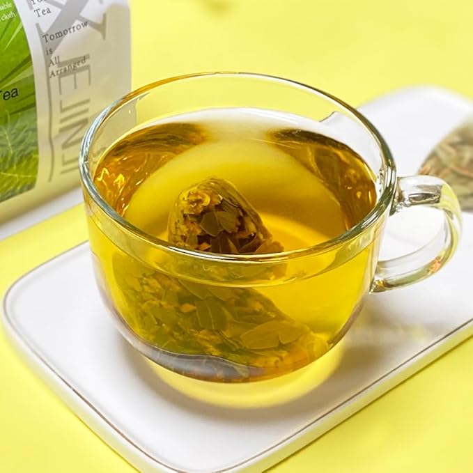 XIEJINJI Senna Tangerine Peel Tea Bags, 40 Count, 4.2g Each – Gentle Daily Cleanse for Constipation Relief & Digestive Balance, Caffeine-Free