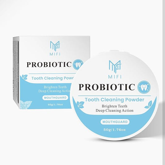 PEGO Adult Tooth Powder, Stain Remover for Teeth - Deep Cleaning Formula, Gentle & Non-Irritating, Effective Plaque Removal, Fresh Breath, Daily Oral Care for Adults (Probiotic)