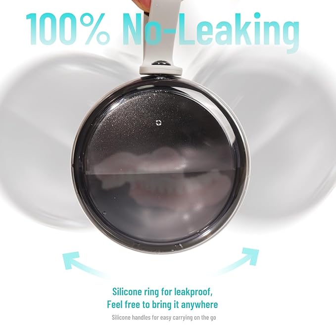 Denture Case with Denture Brush, No Leak Denture Bath Box, Denture Travel Case, Denture Cup with Basket for Soaking Dentures (grey)