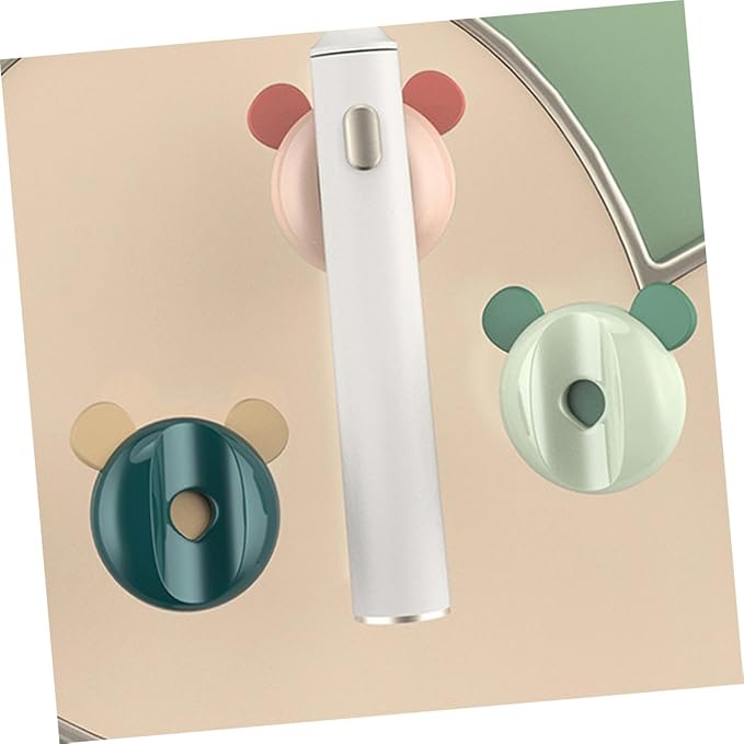 4pcs Magnetic Toothbrush Holders Space-Saving Wall-Mounted Racks with Strong Magnet Safe Material Fit for Various Toothbrush Mixed Colors for Bathroom Decor